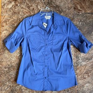 NWT Old Navy Top Perfect Fit Stretch Blue